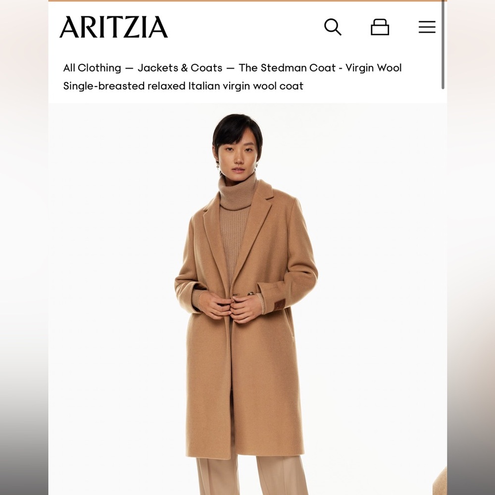 Aritzia - Babaton - The Stedman Coat - wool